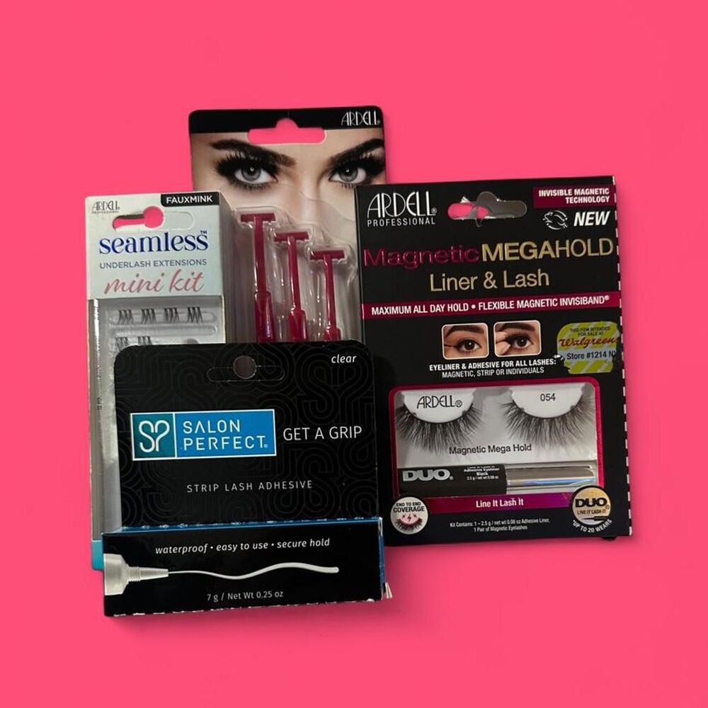 Ardell & Salon Perfect Lash Bundle - Magnetic, Seamless Underlash & Adhesive